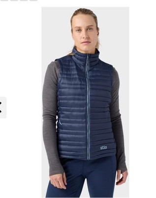 NWT Stio Women's Pinion Down Vest In Mountain Shadow Size M. Smoke/pet free