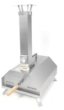 "Horno de pizza de leña al aire libre BQSTAR acero inoxidable 11"" horno de pellets piedra"