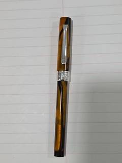 LEVENGER ARGENTO Firenze BALLPOINT PEN #0385 LTD MARBLED GOLD STERLING TRIM 925
