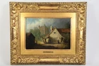 R08Z39- Henry Gastineau (1791-1876) Painting Romantic Rochester Castle 19thC