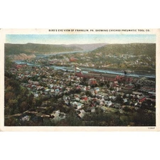 Bird's Eye View Chicago Pneumatic Tool Co. Franklin Pa. Postcard 2R4-493