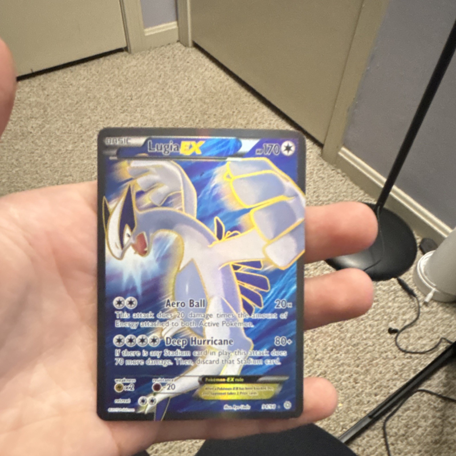 Pokémon Lugia EX Ultra Rare Full Art Holo XY Ancient Origins 94/98 170HP