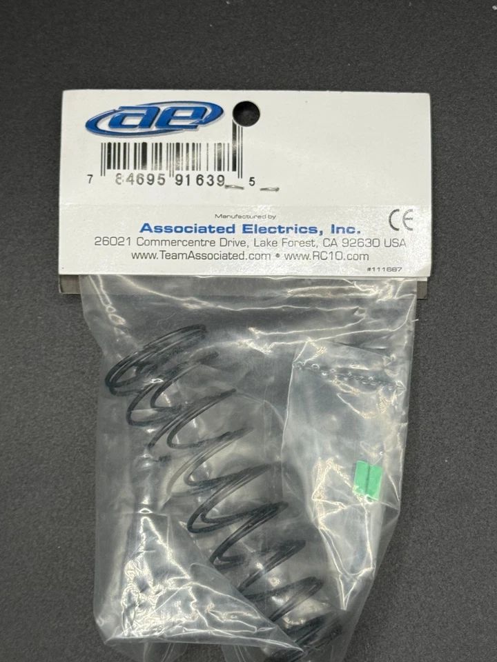 Muelle de choque verde Team Associated 91639 72 mm 2,22 lb 12 mm (2 quilates) Foto 2 de 2