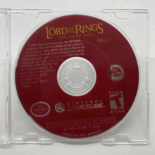 Lord of the Rings: The Third Age (Nintendo GameCube, 2004) DISC 1 ONLY