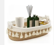 Decorative Containers Hand Woven Cotton Rope Storage Baskets