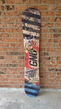 GNU Carbon Credit Series Snowboard MAGNE TRACTION Mervin Mfg. 159 CM Wide