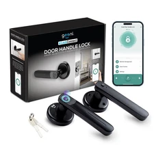 Geeni Smart Door Knob Lock w/ Fingerprint, Keys & Bluetooth Access