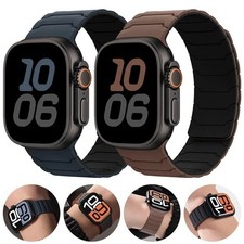Magnetic Sport Band for Apple Watch Ultra 2 10 9 8 7 6 SE 42-49mm Silicone Strap