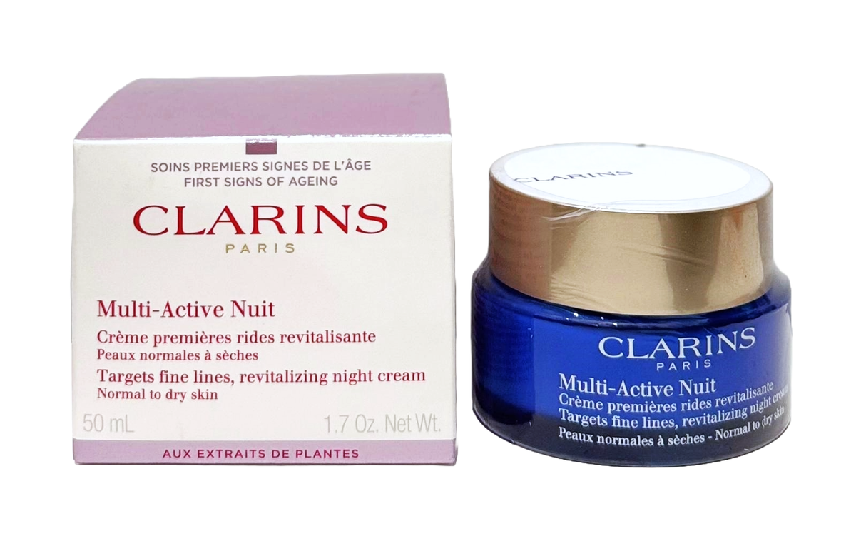 Clarins Multi-Active Nuit Night Cream for Normal to Dry Skin 1.7oz