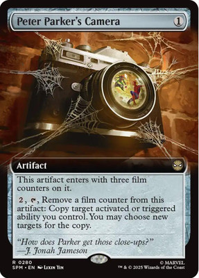Magic The Gathering Marvel Spider-Man: Peter Parker's Camera (Extended Art Foil)