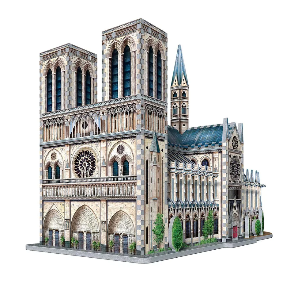 Wrebbit - Puzzle 3D - Notre-Dame Cathedral - Immagine 3 di 3