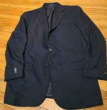 Ermenegildo Zegna High Performance Cool Effect Wool Blazer Men s 56R Dark Navy