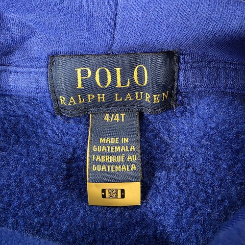 Polo Ralph Lauren Hoodie Youth 4T Multi Color Pony Pullover Boys Girls Sweatshir - Picture 4 of 11