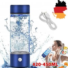 H2 Wasserstoff Generator Flasche 450ml Borosilikatglas USB Wiederaufladbar