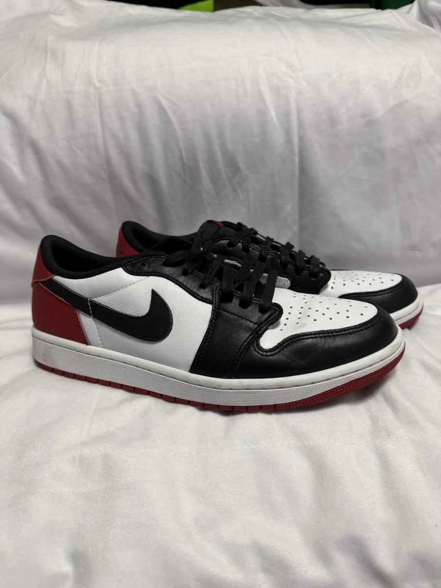 Preços baixos em Jordan 1 Retro OG Low Black Toe | eBay