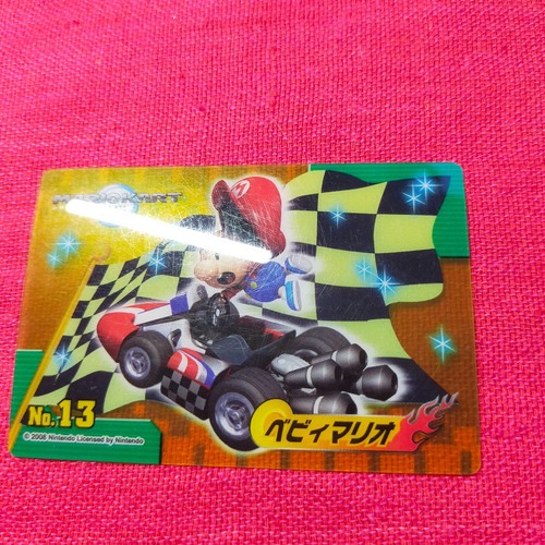 2008 Bandai Carddass Super Mario Kart Wii No14 baby mario TCG pokemon Nintendo - 第 1/13 張圖片