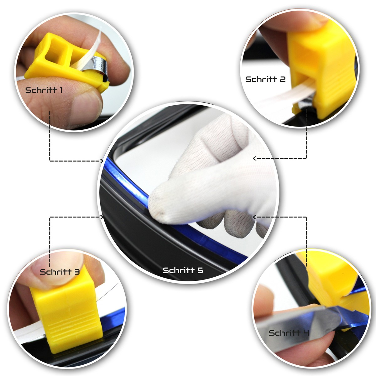 Coche Protector De Llanta De Goma Para Tira Decorativa De 8m Moldura Carro Autos