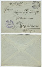 88709 - Feldpostbrief - 19.2.1916 nach Stahlheim, Lothringen - ohne Inhalt