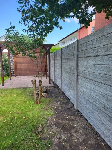 16 m Betonzaun beidseitige doppelseitig 2 m hoch + Lieferung Modell 1 Betonzäune - Bild 13 von 13