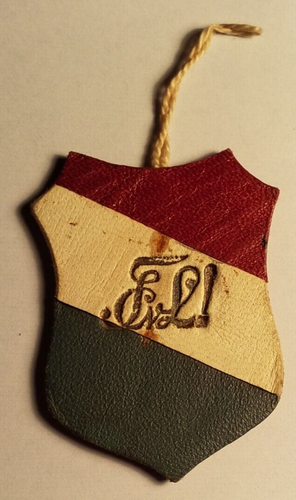 Akademische / Studentische Liedertafel Greifswald - Leder-Schild 1926 Studentika - Bild 2 von 3