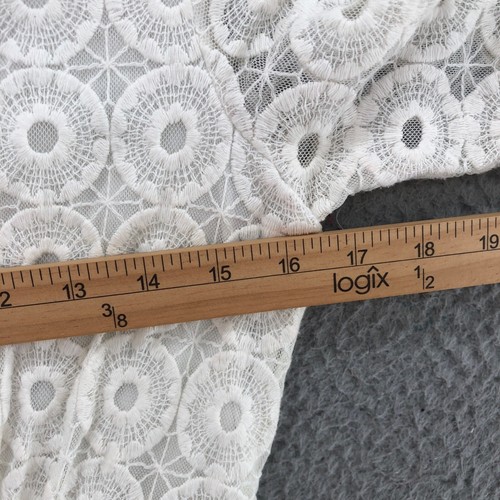 Vestido Banana Republic para mujer 4 hombres locos marfil ganchillo encaje ajuste y acampanado por encima de la rodilla - Imagen 8 de 12
