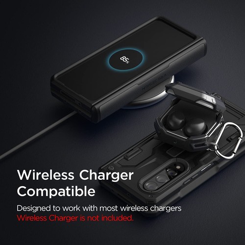 Coque pour Samsung Galaxy Z Fold 3 VRS® [Terra Guard] Semi-Auto Charnière Protecteur - Photo 8 sur 27