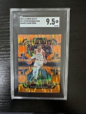 2023-24 Panini Select Victor Wembanyama RC #87 Orange Flash Prizm SGC 9.5