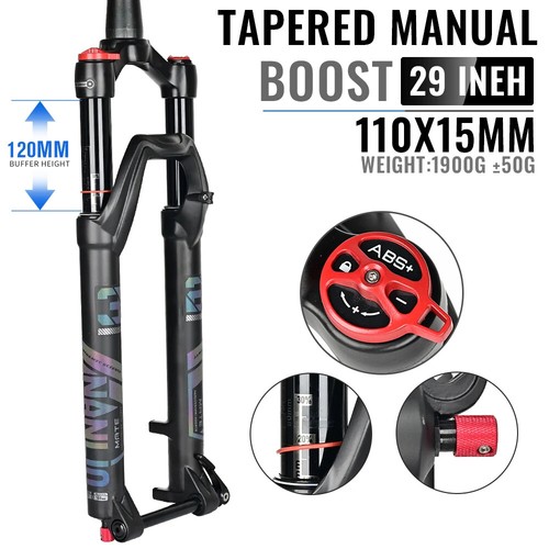 Bicycle Suspension Air Fork Rebound Adjustment Straight/Tapered RL/LO Bike Fork - Picture 43 of 46