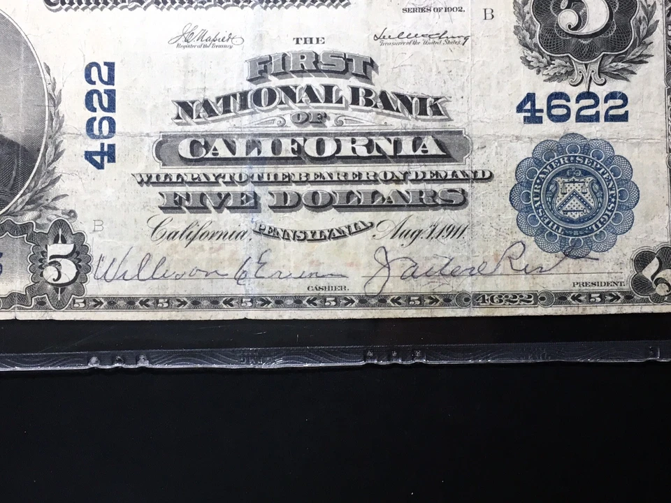 National Bank Note California Pennsylvania PMG 15 Net - Image 3 of 4