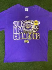 2002 Los Angeles Lakers - NBA Champions - Vintage NBA T-Shirt XL 