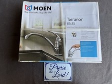 MOEN Torrance Single-Handle Kitchen Faucet with Deck plate in Chrome 87485