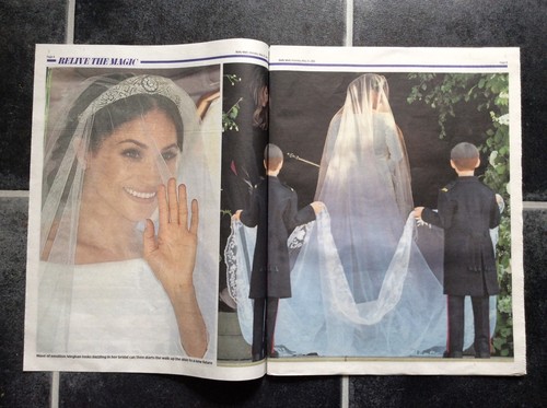 PRINCE HARRY MEGHAN ROYAL WEDDING Colour Souvenir Pullout DAILY MAIL Newspaper - Picture 6 of 7