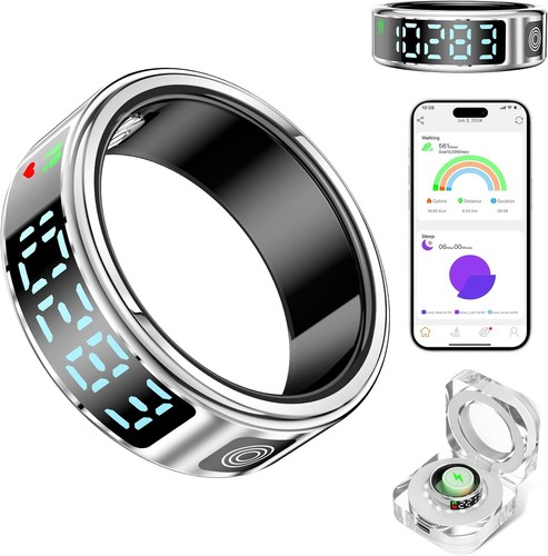 Smart Rings pour Sleep Tracker IP68 Smart Ring étanche pour iPhone et Android - Photo 50 sur 64