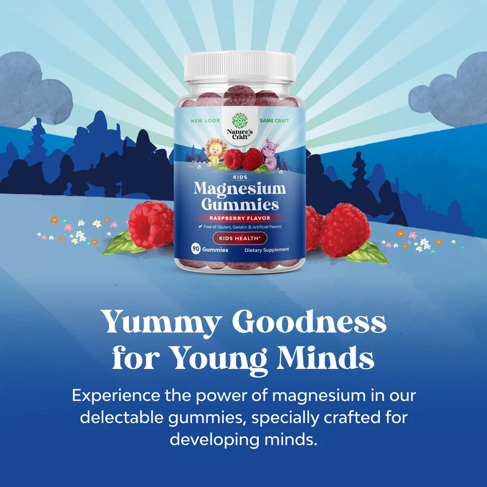Relaxing Calm Magnesium Gummies for Kids - Great Tasting Kids Magnesium Gummies - Image 4 of 4