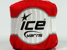 Pure Bamboo #41458 Red Super-Fine Yarn Ice 100% Bamboo 50 Gram 218 Yards