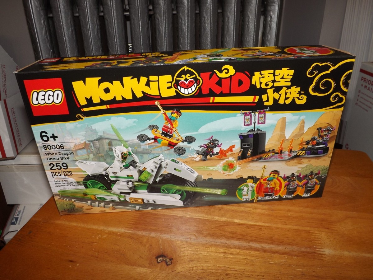 白蛇伝　カキ仔　セット販売 LEGO MONKIE KID WHITE DRAGON HORSE BIKE 259 PCS 80006 NIB 2020