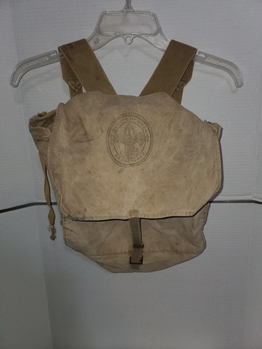 Vintage BSA Boy Scouts of America Yucca Tasche Pack Wandern im Freien Patina 50er 60er