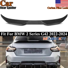 FOR 2022-2024 BMW G42 2 SERIES M240i G87 M2 MP STYLE CARBON COLOR TRUNK SPOILER