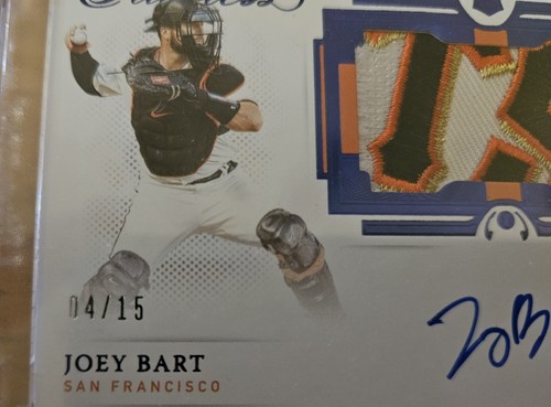 2021 Panini Flawless Joey Bart RPA RC 04/15! SSP San Francisco Giants! NASTY! ๐ - Picture 3 of 3