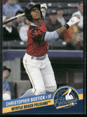 Christopher Bostick 2014 Myrtle Beach Pelicans Team Set 