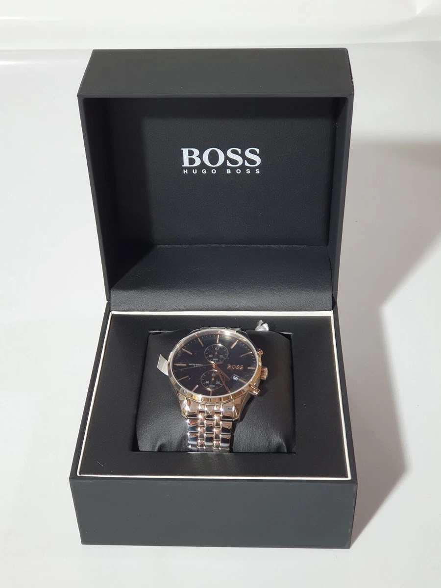 Hugo Boss Associate Herren Chronograph Quartz Uhr - Edelstahl 