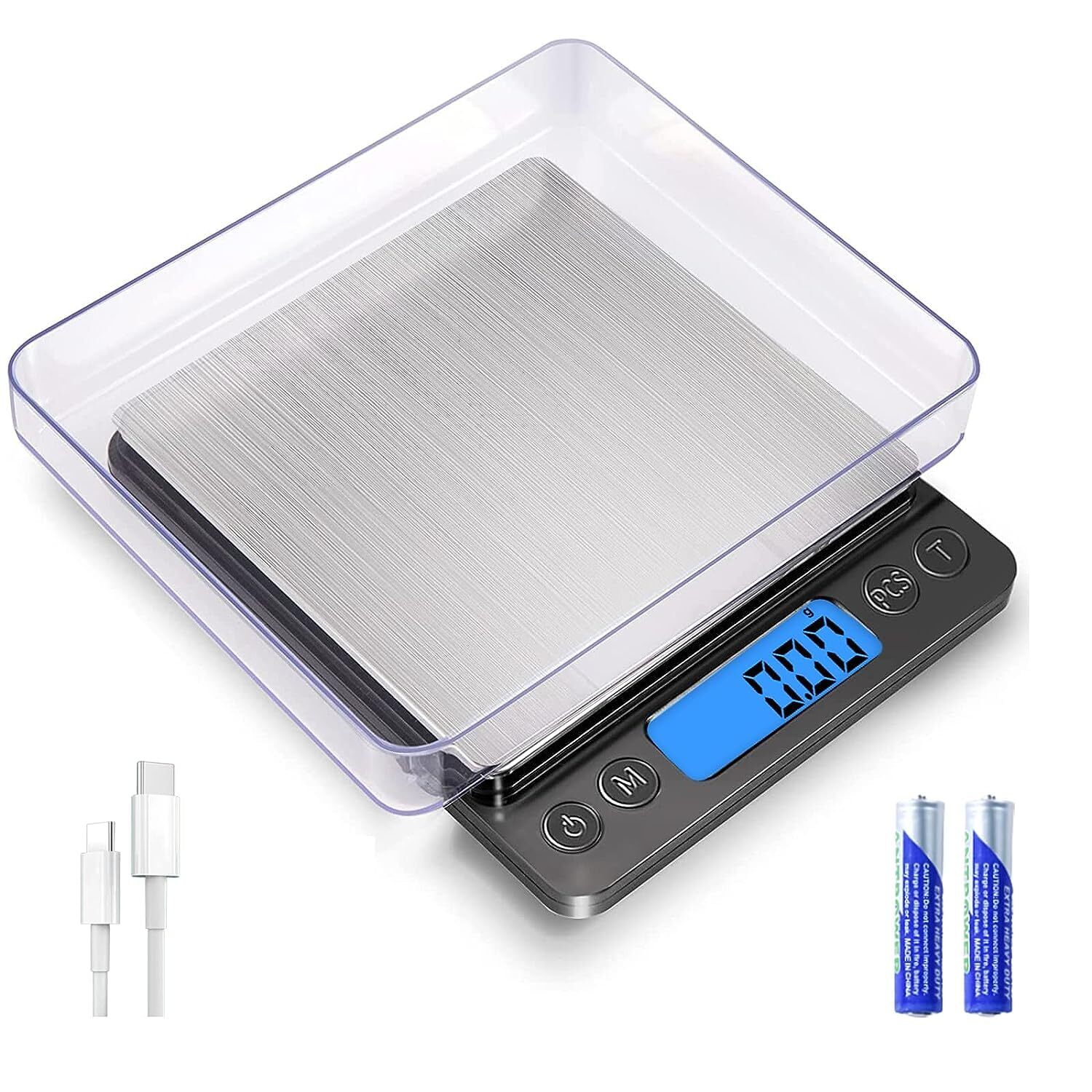 Gram Scale 0.01g Accuracy, Food Scales Kitchen Digital Weight Grams & OZ, Jew...
