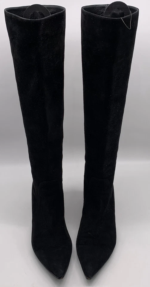 Botas Gianvito Rossi para mujer negras de gamuza punta hasta la rodilla talla 39,5 Foto 2 de 4