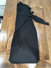 SHEIN Women’s Size 4 Single Strap Tie Front Dress - Black