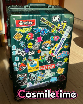 Splatoon 2 Squid Neon Octopus HImE IIDA MIKO Paster Stickers Luggage Tag Label