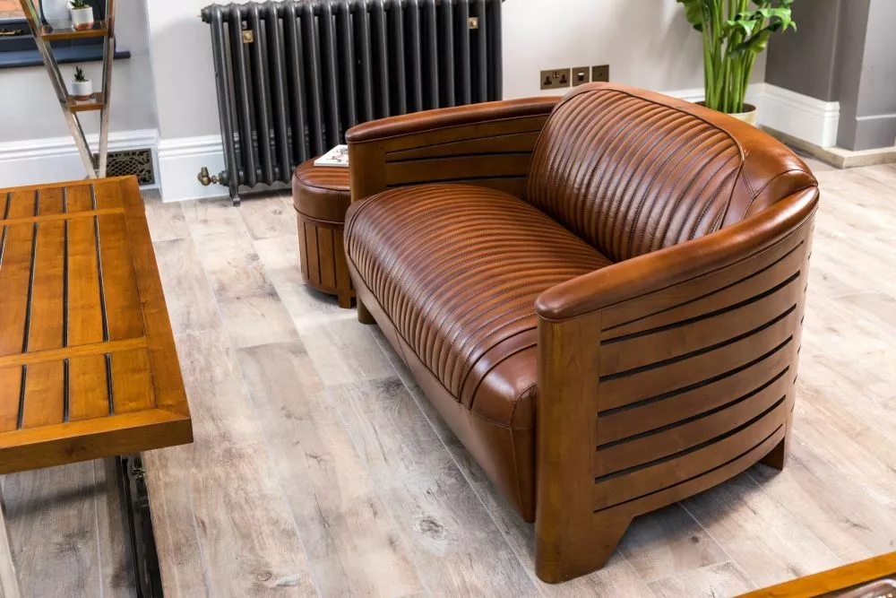 Ebay on sale leather sofa