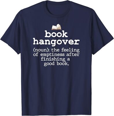 Book Hangover Funny Definition Bookworm Nerd Reading Unisex T-Shirt