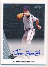 JASON HURSH 2013 LEAF MEMORIES RC ROOKIE ON CARD AUTOGRAPH SP AUTO MINT C5C5