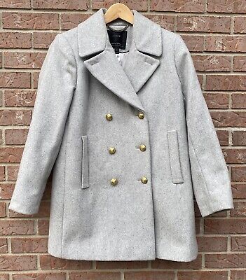 J Crew Italian Melton Wool Double Breasted Gold Button J Crew Italian Melton Wool Double Breasted Gold Button