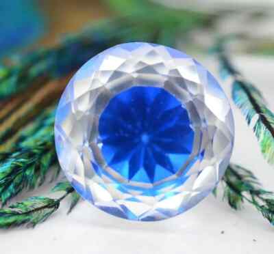 VVS Natural Round Cut 12.79 + CT Pitambari Sapphire Loose Gemstone EGL Certified
